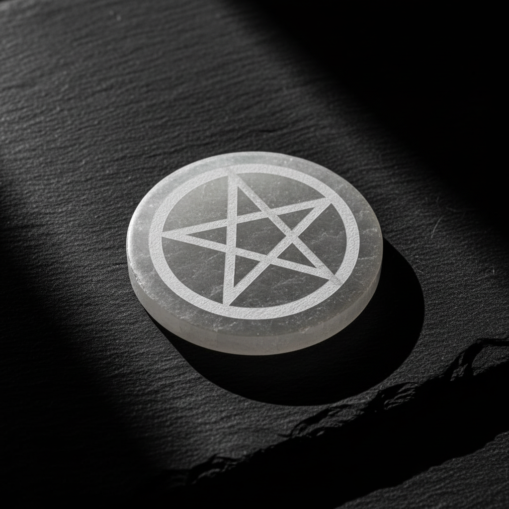 Disco Selenite Pentagramma - Editoriale Minimalista