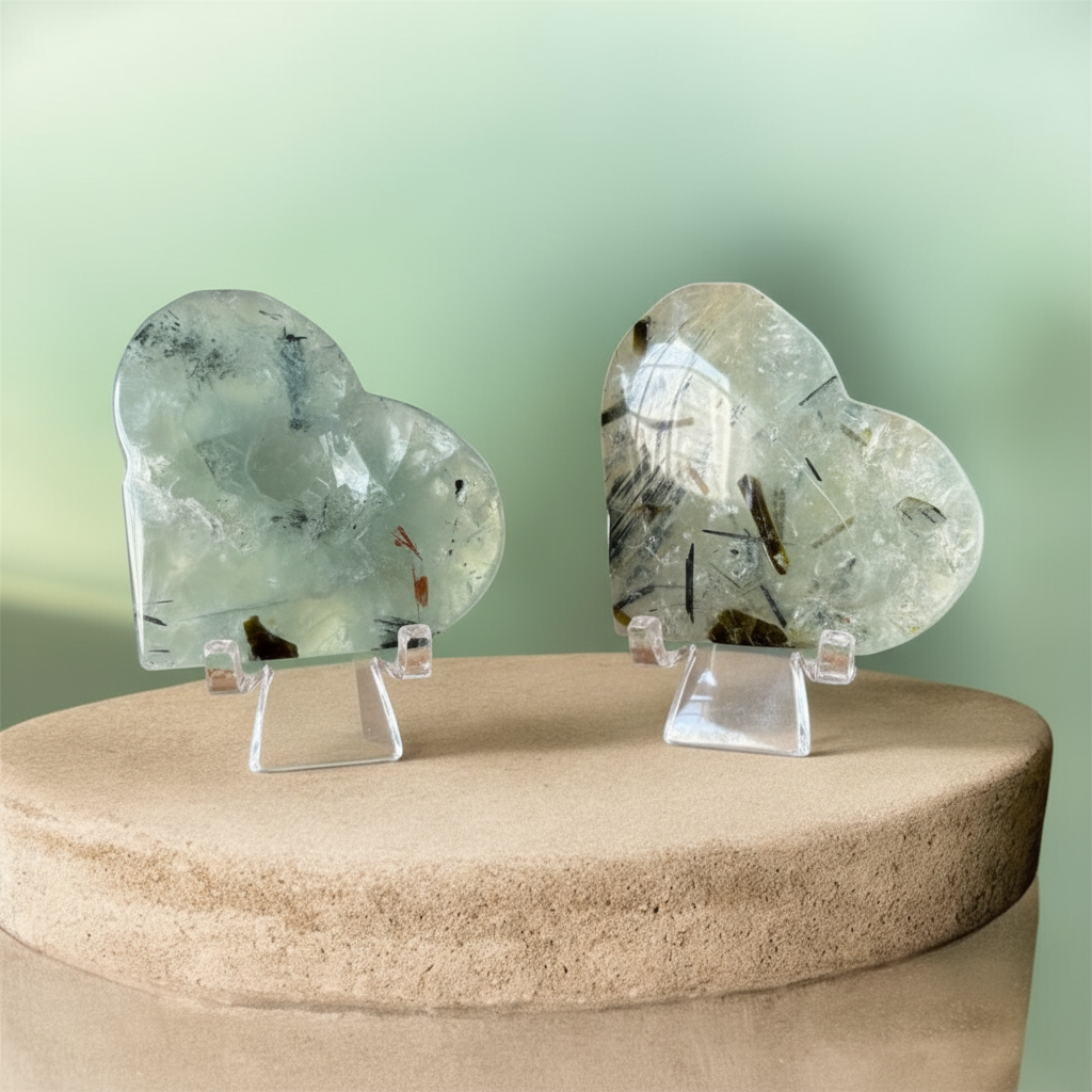 Cuori Prehnite - Macro Close-up