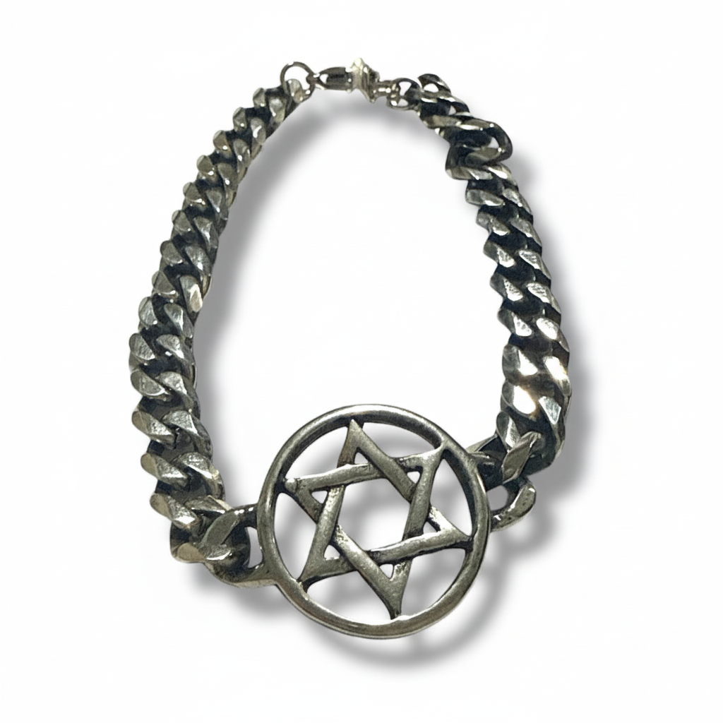 Bracciale Stella di David sfondo bianco