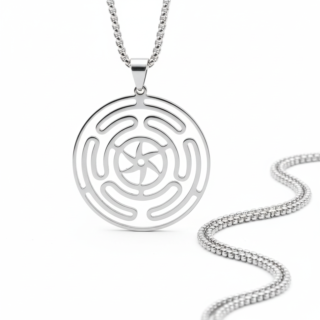 Collana Ruota di Ecate sfondo bianco