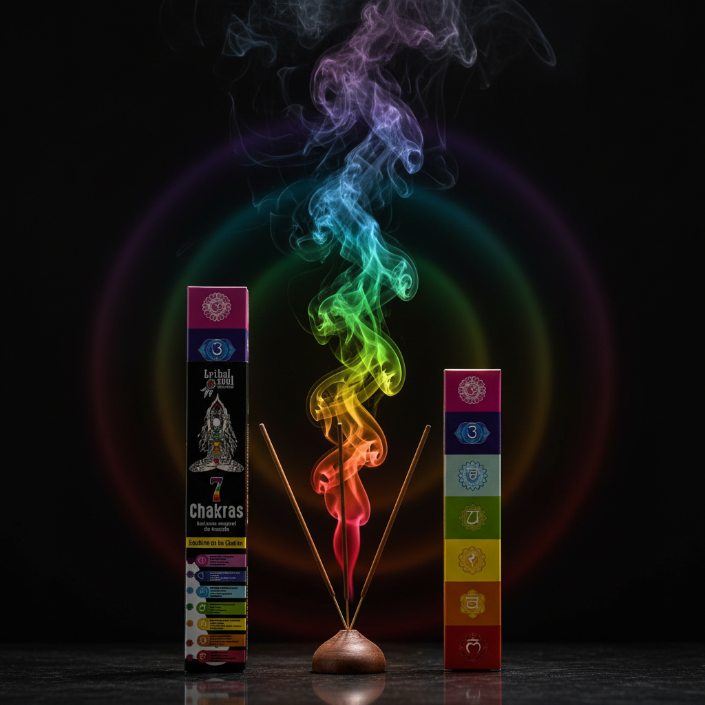 Tribal Soul 7 Chakras - stick acceso con fumo