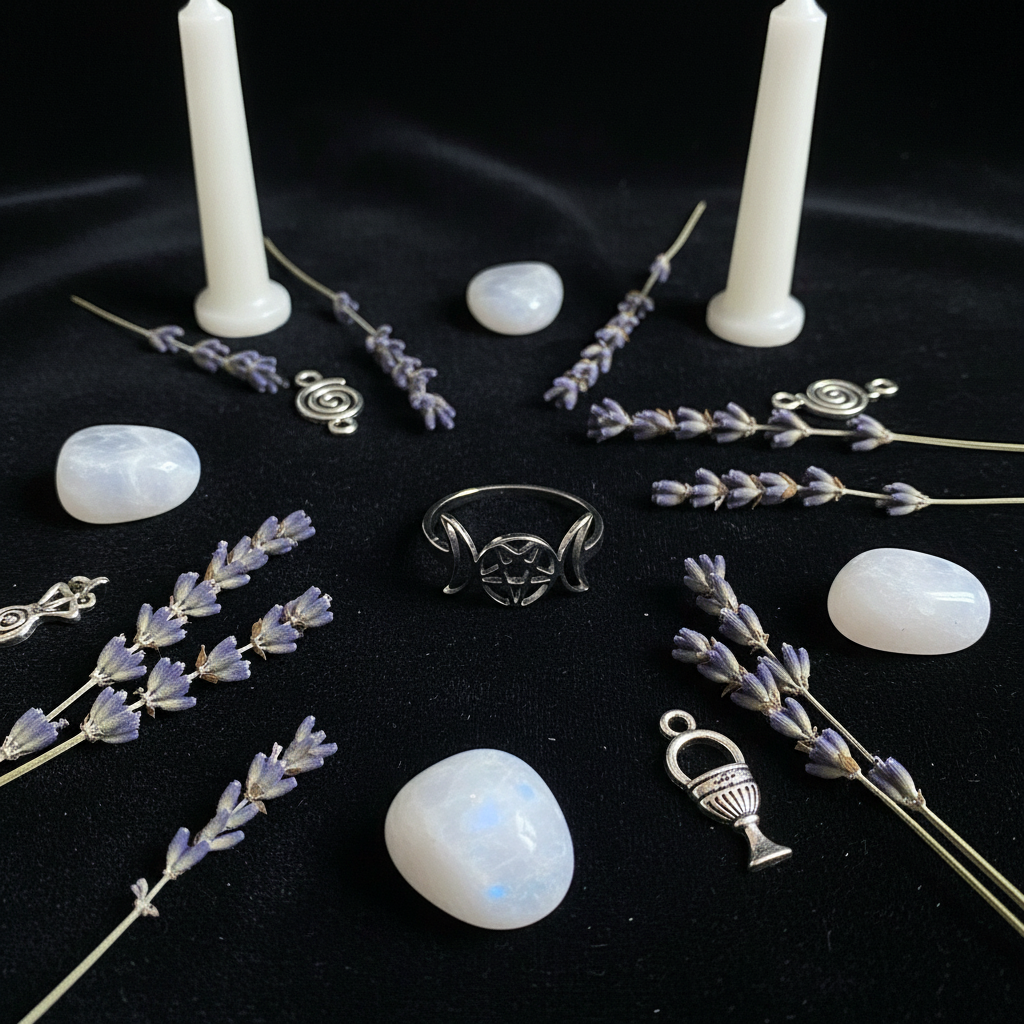 Anello Triplice Luna - Flat lay