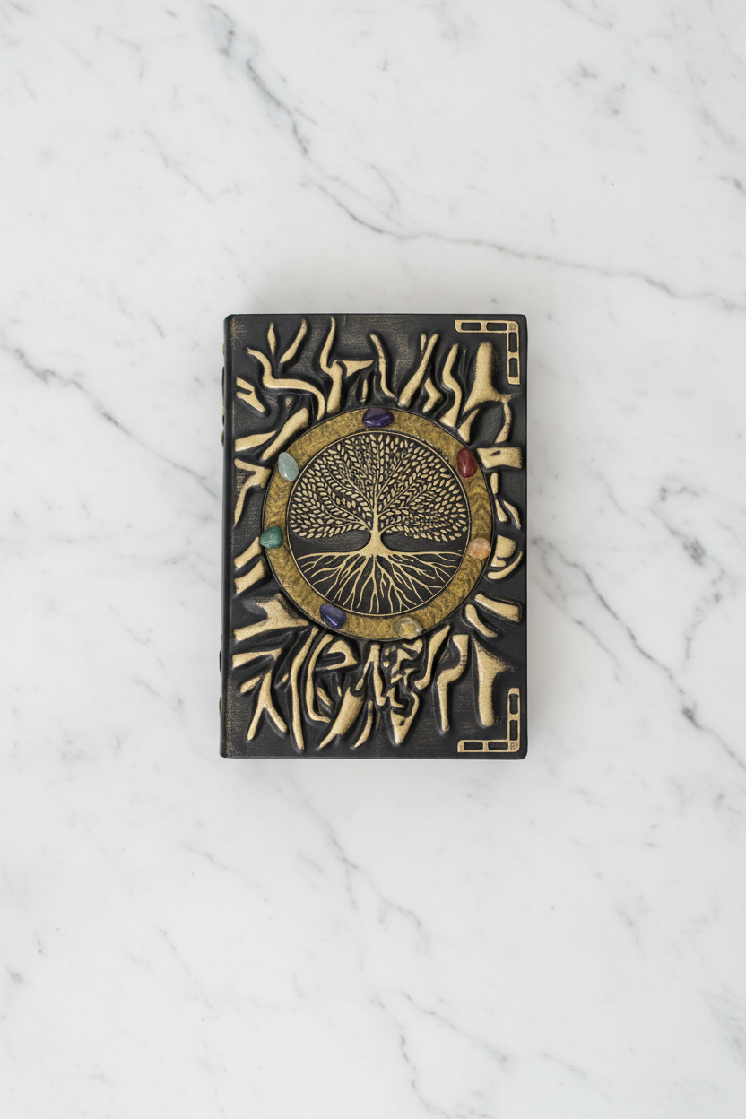 Agenda Albero della Vita - flatlay su marmo