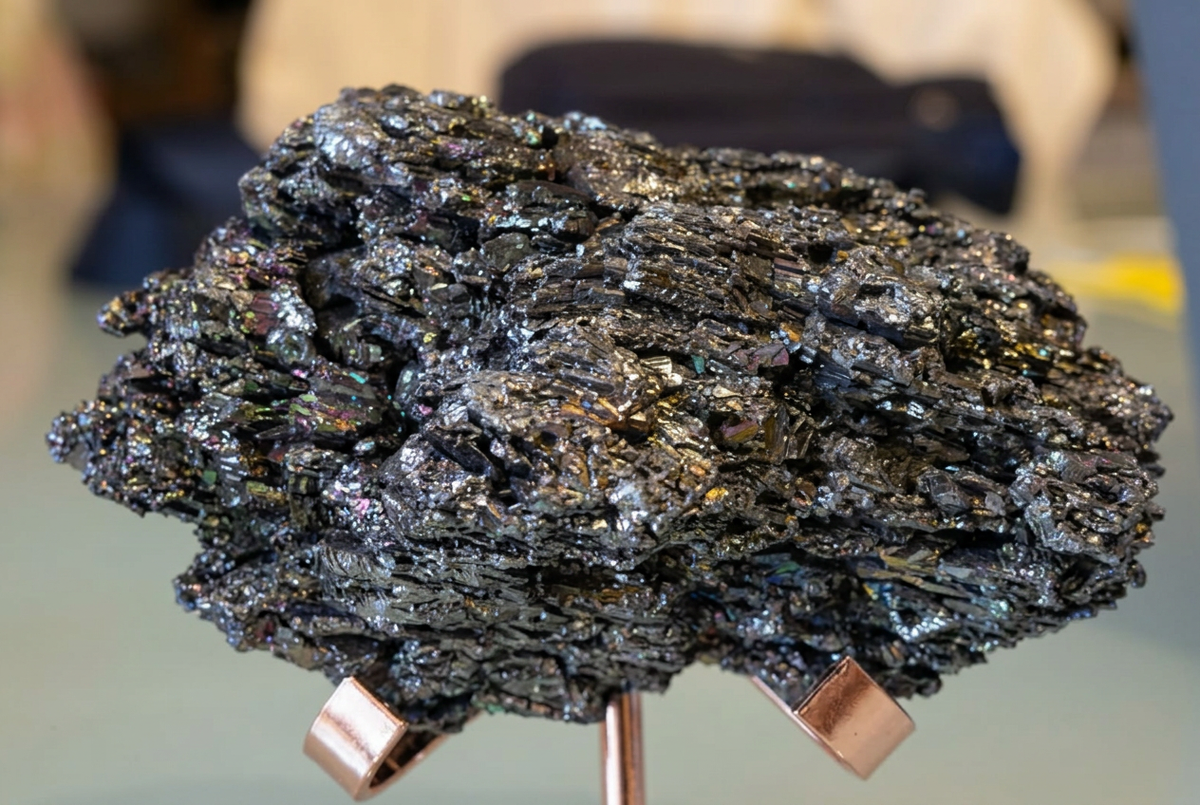 Dettaglio ravvicinato del carborundum, senza bordi
