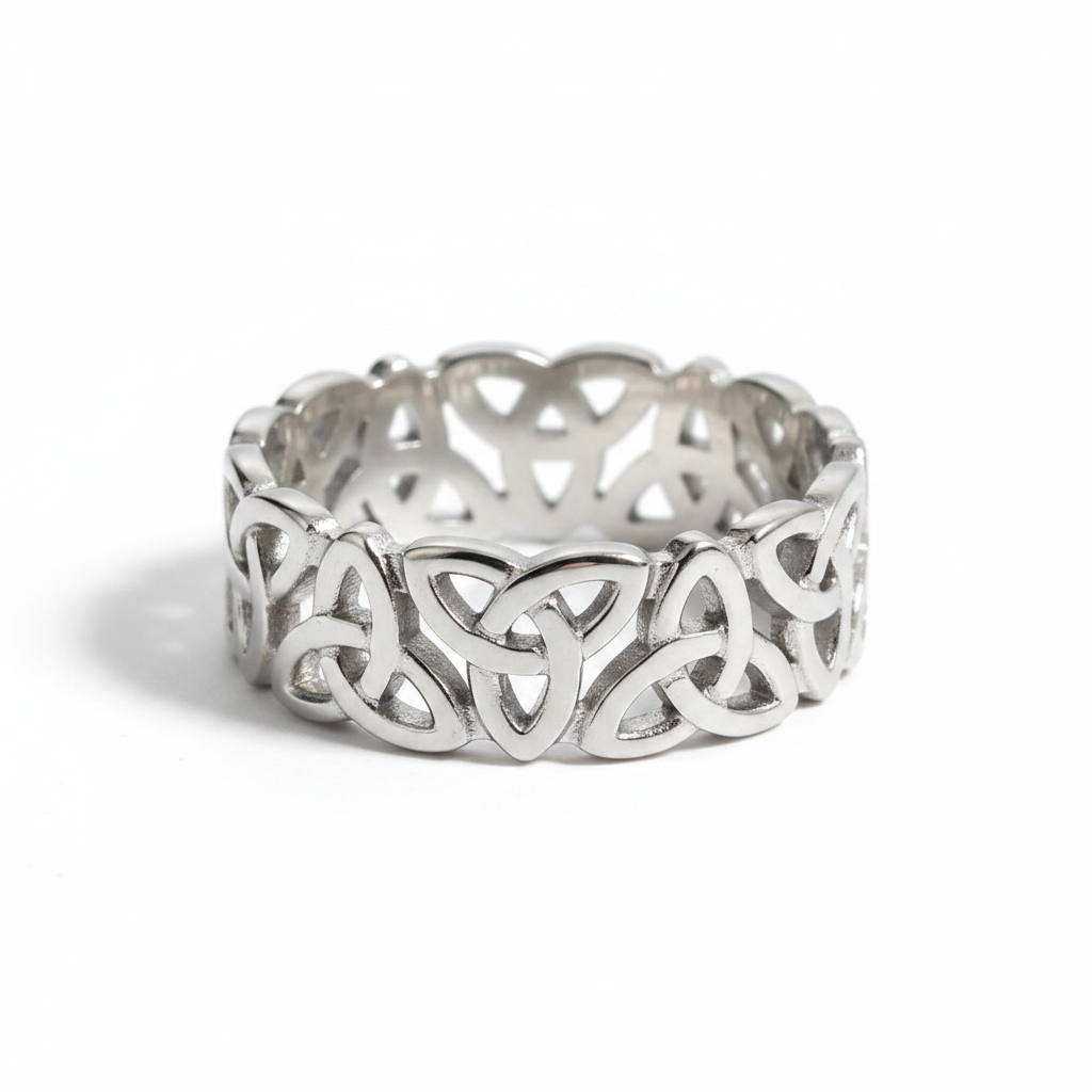 Anello Triquetra - Sfondo bianco