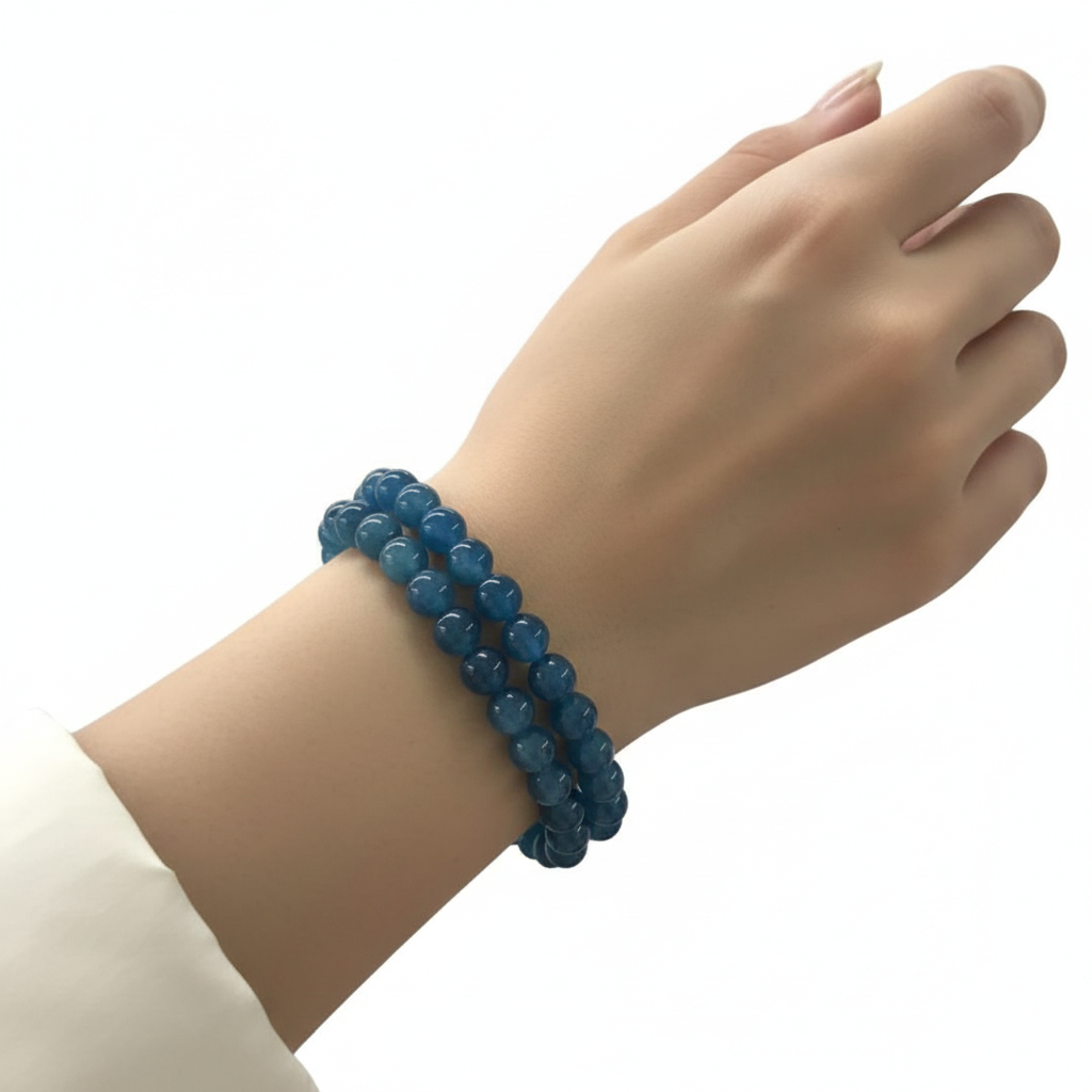 Bracciale Apatite - Indossato al polso