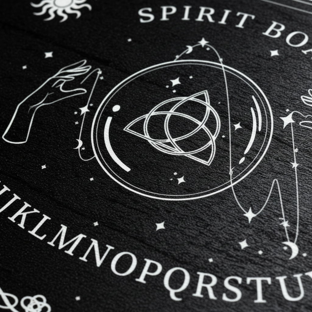 Spirit Board Triquetra - macro Triquetra e mani magiche