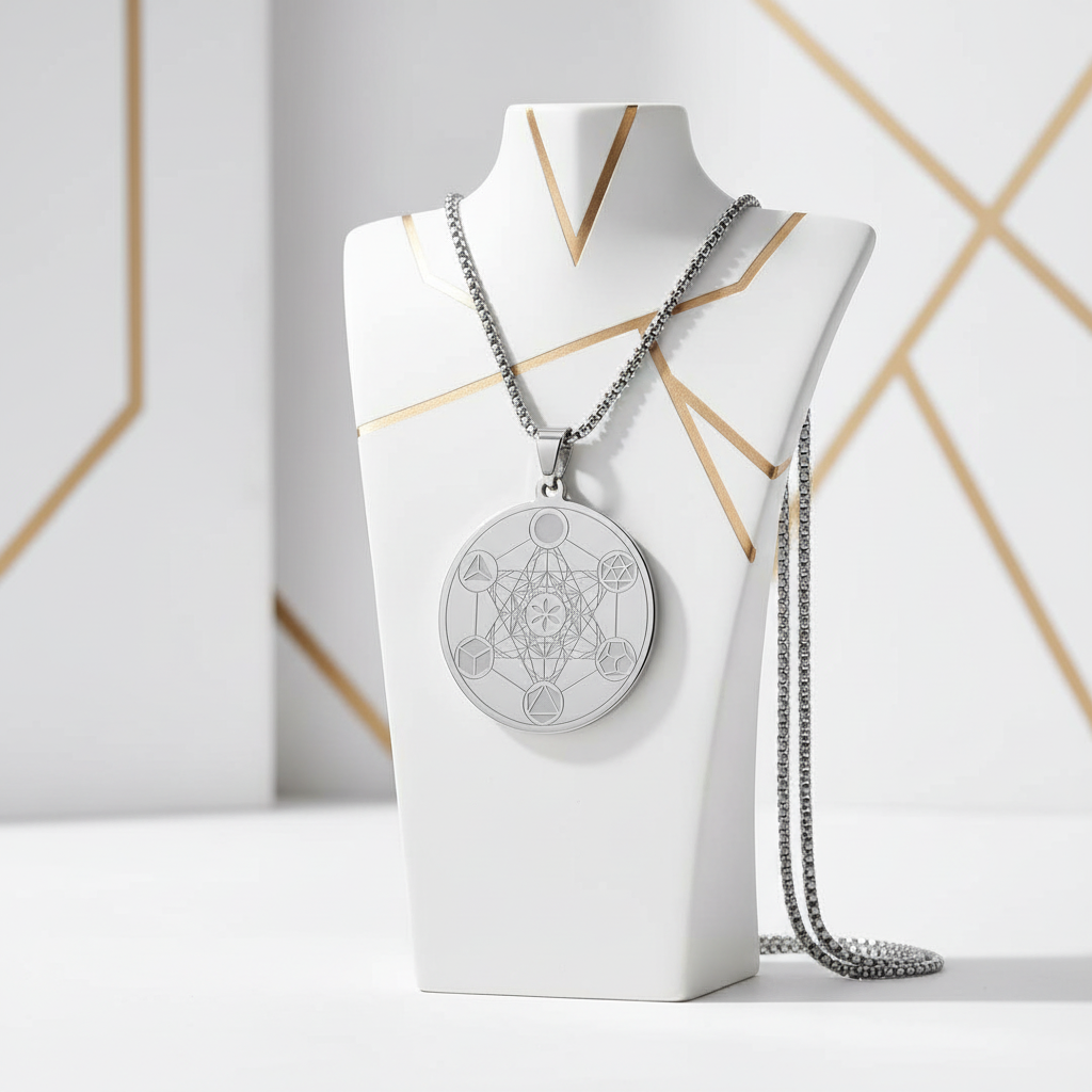 Collana Cubo di Metatron – Espositore
