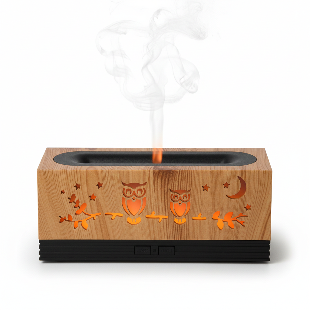 Diffusore gufo luna - sfondo bianco