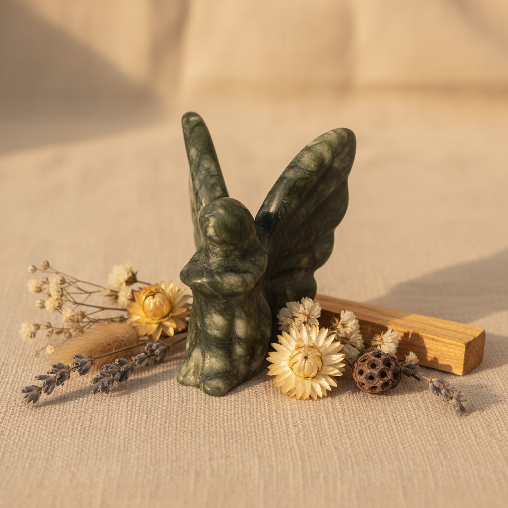 Fata giada verde - lifestyle altare