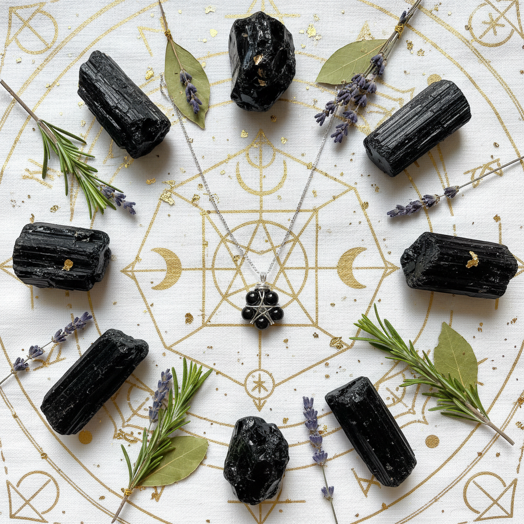 Flat lay rituale Ossidiana Silver