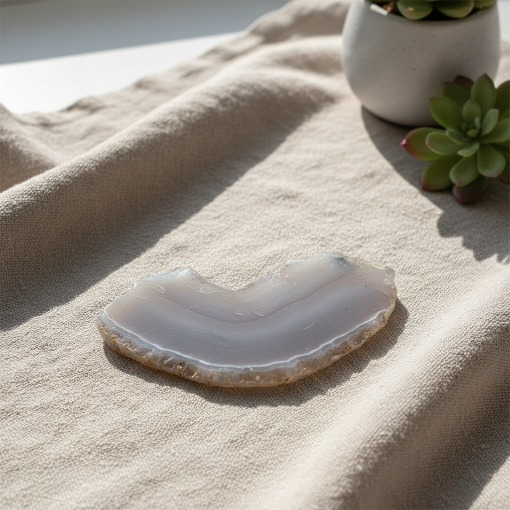 Fetta agata grigia - lifestyle lino naturale