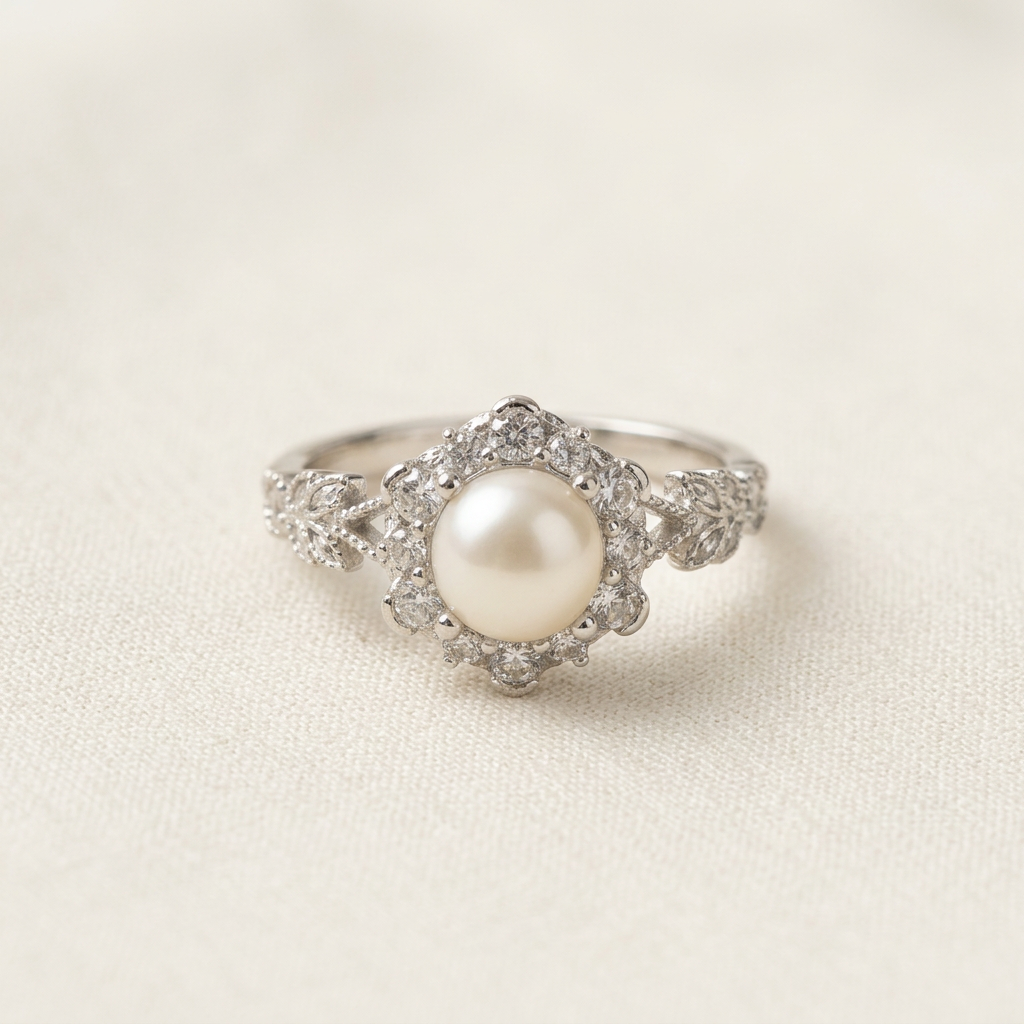Anello 321 su lino avorio