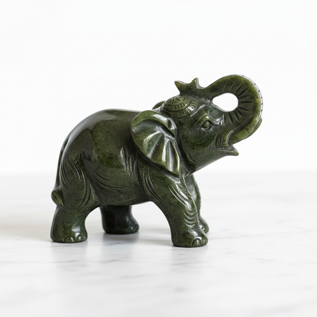 Elefante Giada - su marmo