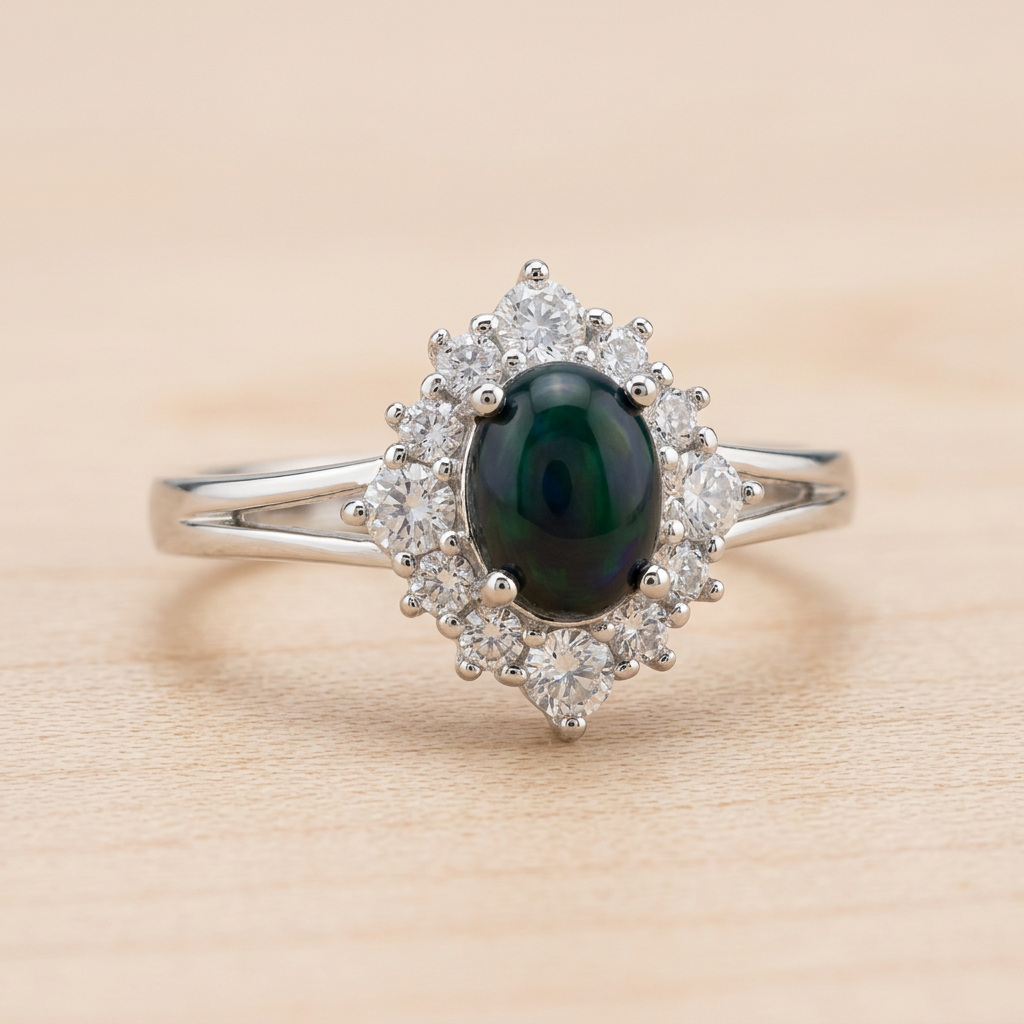 Anello 323 su legno chiaro