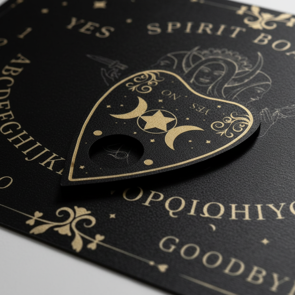 Spirit Board - macro planchette con tripla luna