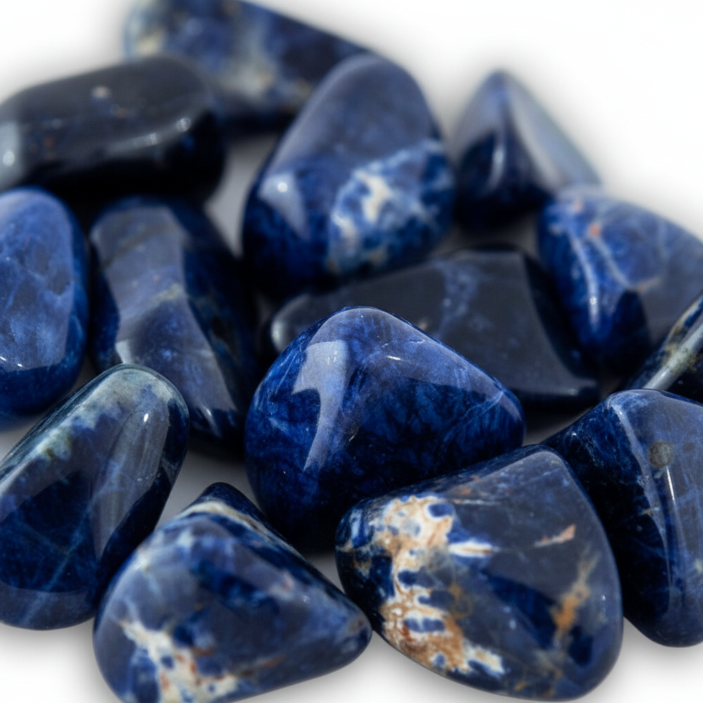 Sodalite burattata - macro close-up