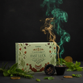 Carboncini con fumo verde-dorato rituale fortuna