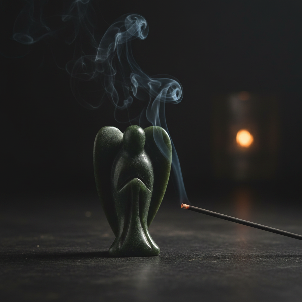 Angelo Xiuan giada verde - incenso e fumo