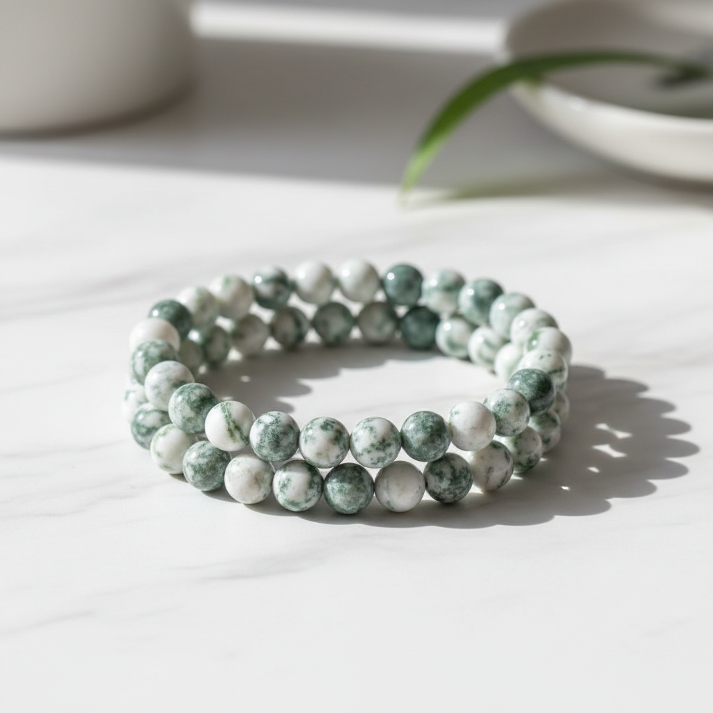 Bracciale Agata Albero - Product shot su marmo