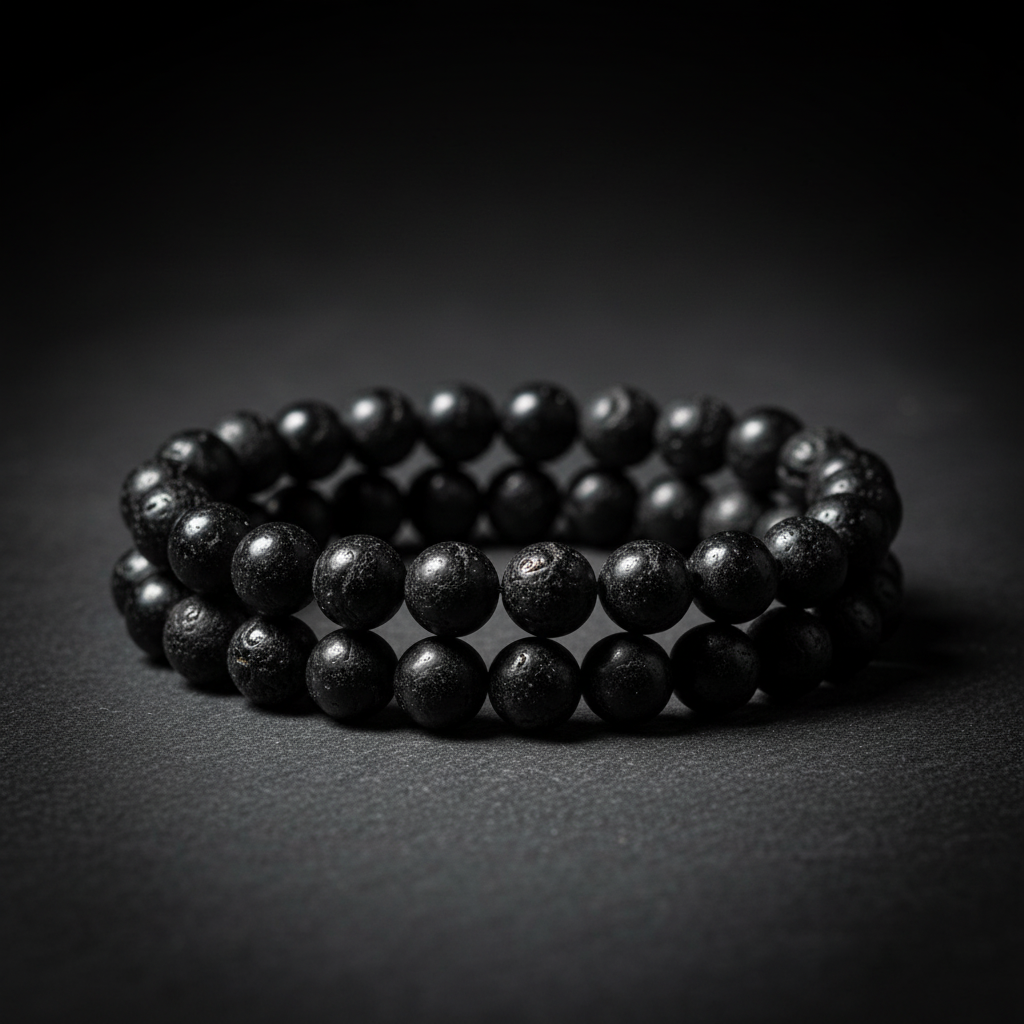 Bracciale Tormalina Nera - Close-up macro