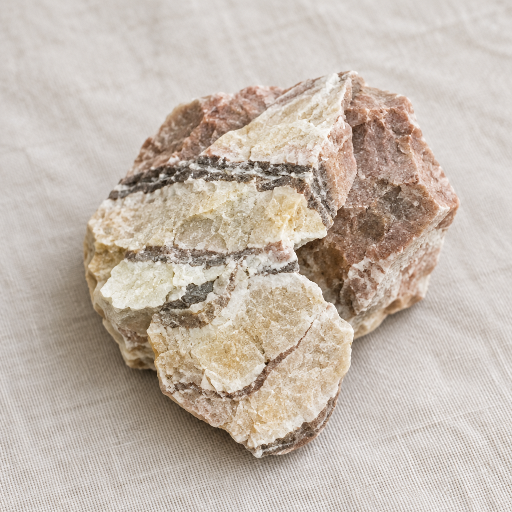 Pork Stone grezza su lino