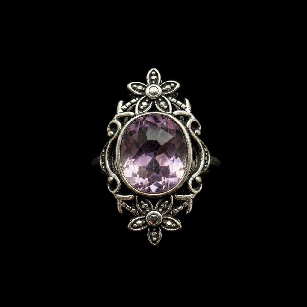 Anello fluorite rainbow macro close-up