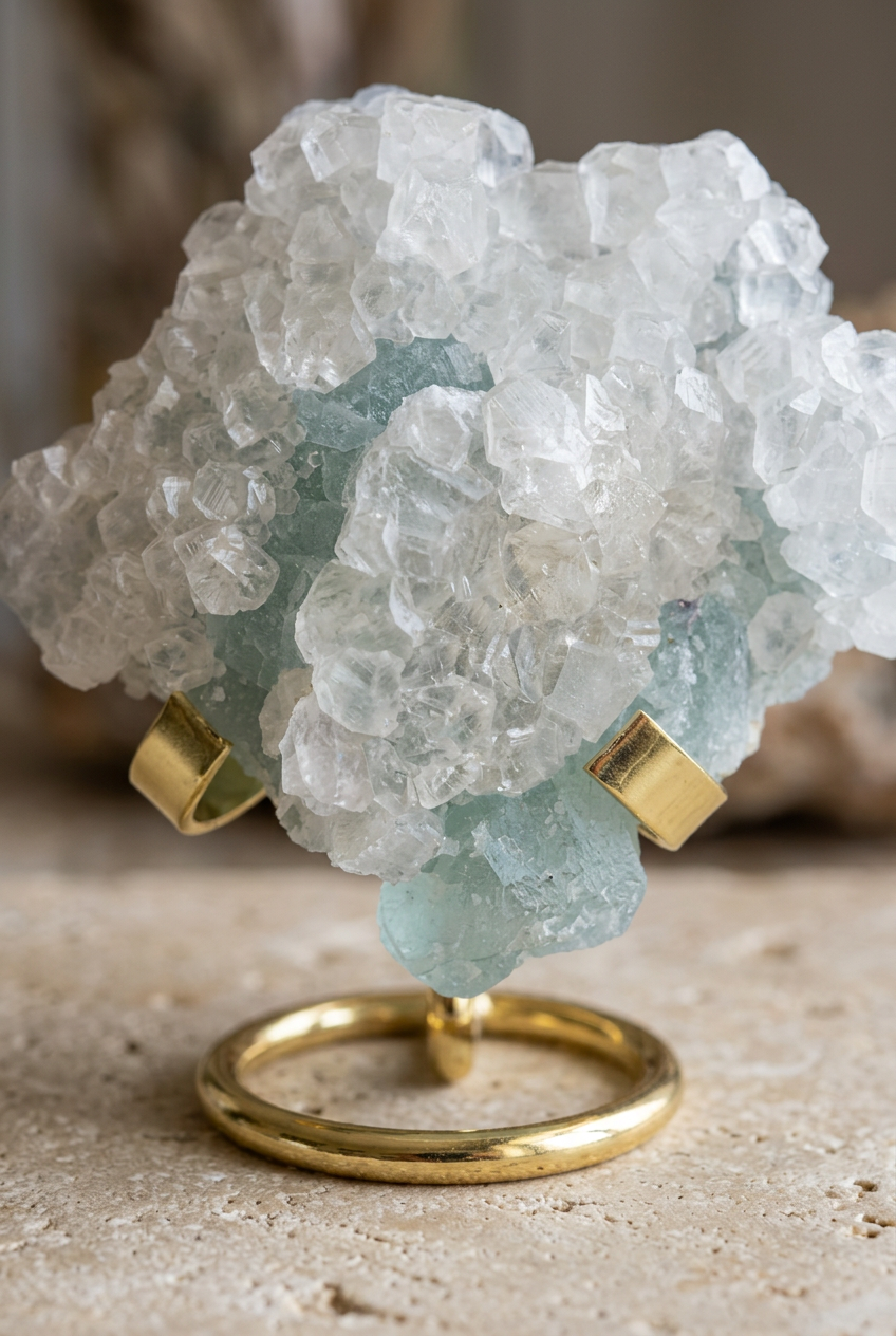 Dettaglio dei cristalli di fluorite