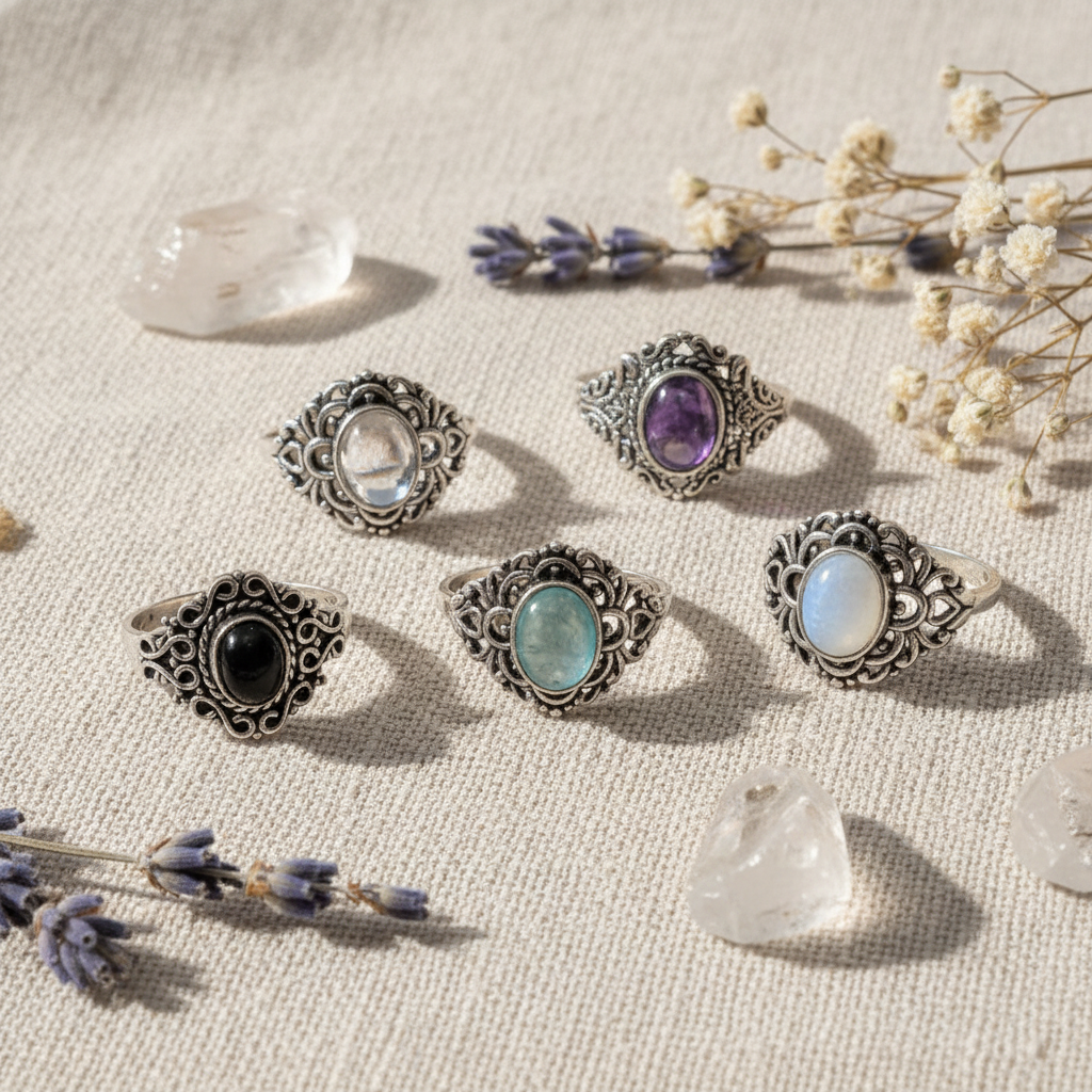 Anello Floreale Silver - tutti insieme