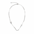 Collana Rosario Girocollo 47cm flat lay sfondo bianco