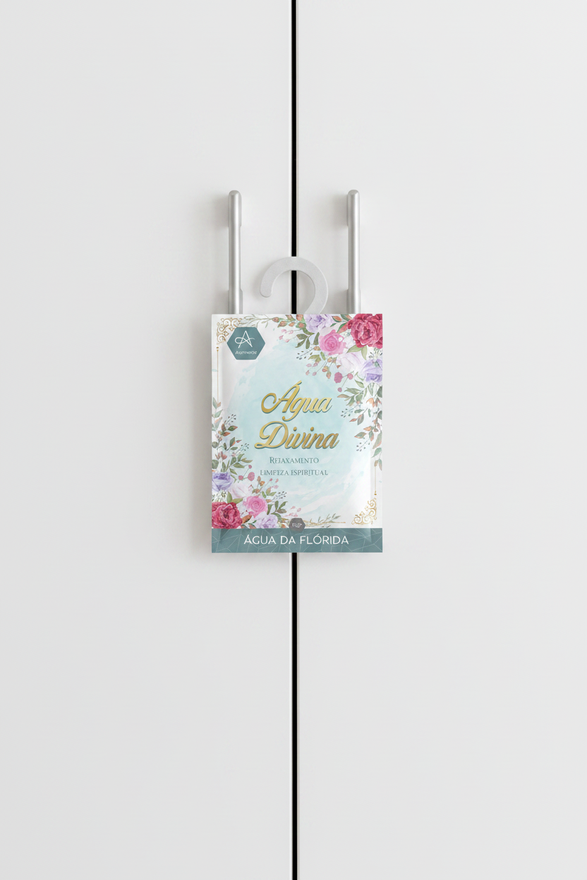 Sachet Agua Divina appeso all'armadio