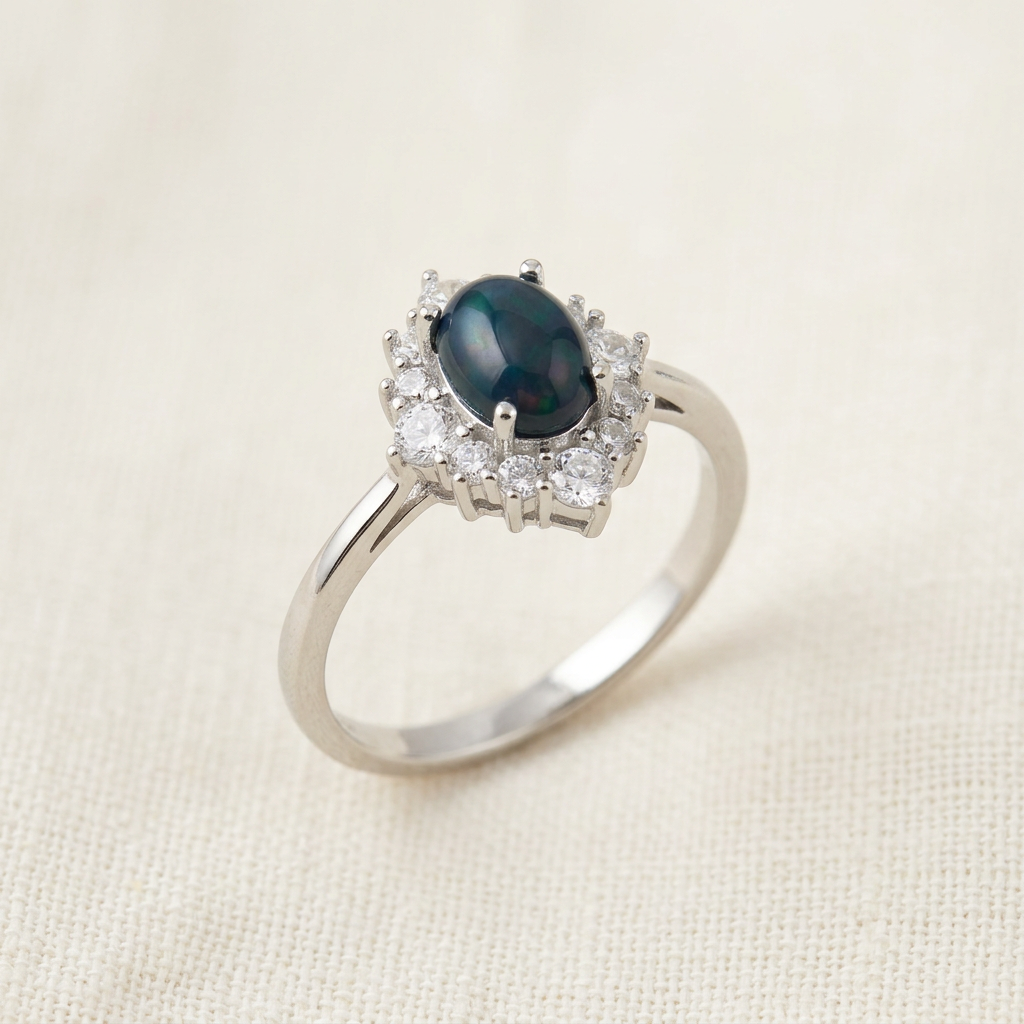 Anello 323 su lino avorio