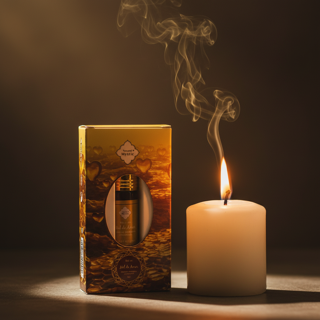 Candela e fumo dorato
