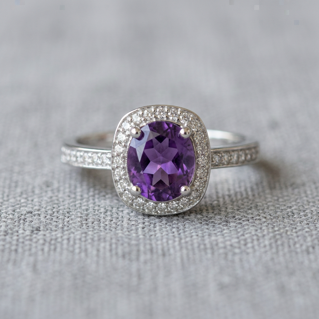 Anello 312 su lino grigio