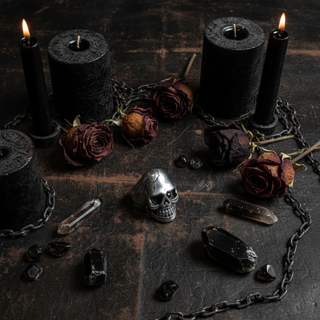Anello Teschio - Flat lay