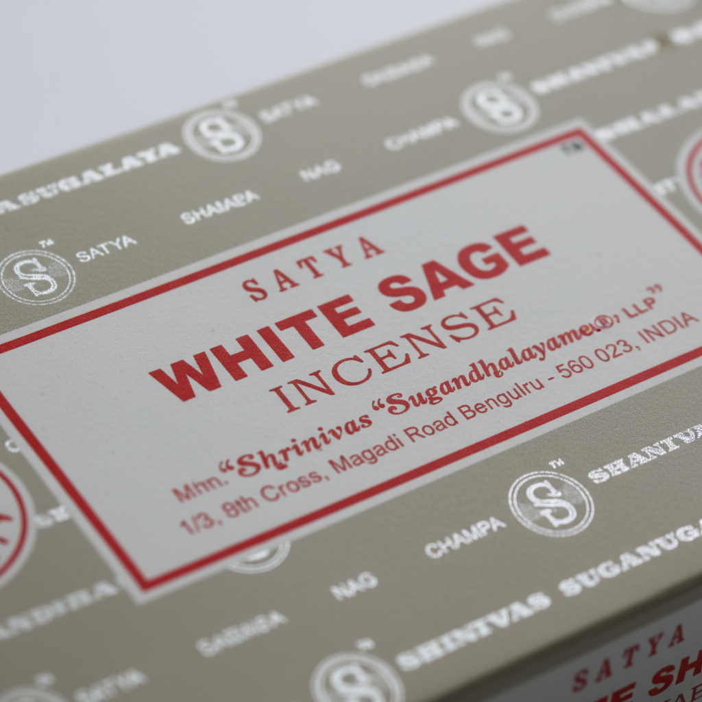 Satya White Sage - macro close-up
