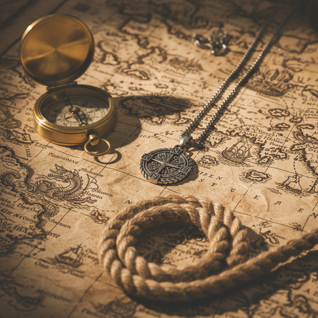 Collana Rosa dei Venti - mappa nautica vintage