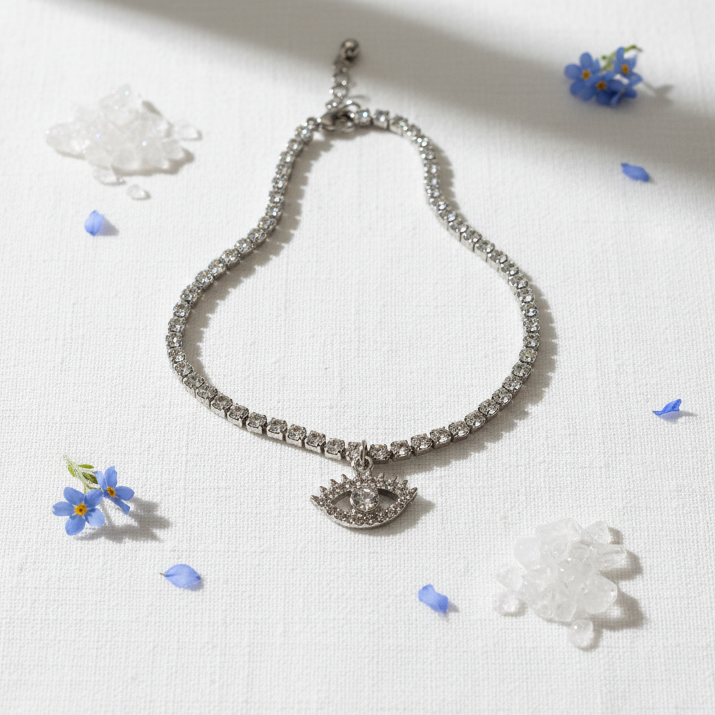 Bracciale Tennis Occhio - Flat lay