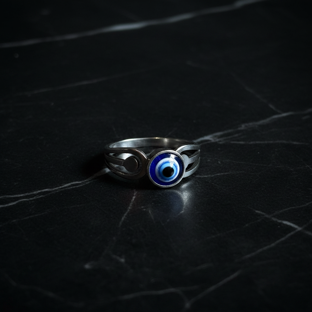 Anello Nazar - Marmo nero