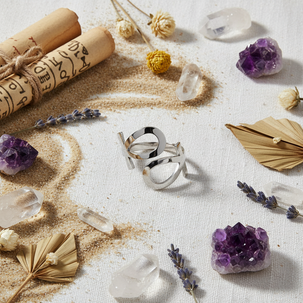 Anello Ankh - Flat lay