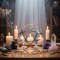 Genesa alluminio - altare spirituale con candele