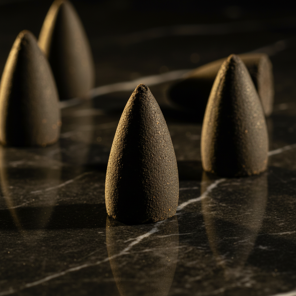 Coni Satya Super Hit - macro su marmo nero luce dorata
