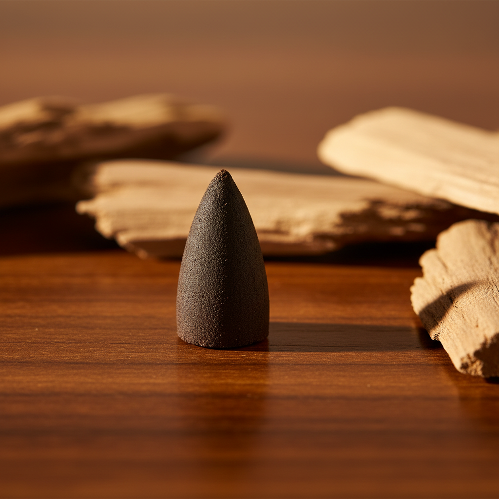 Coni Sandalo - macro texture cono su legno