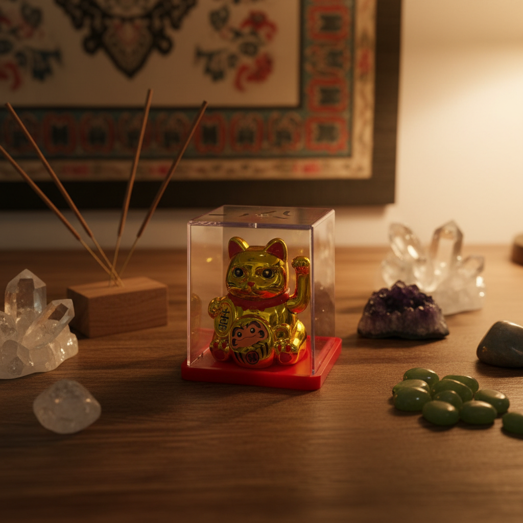 Maneki Neko dorato - lifestyle feng shui