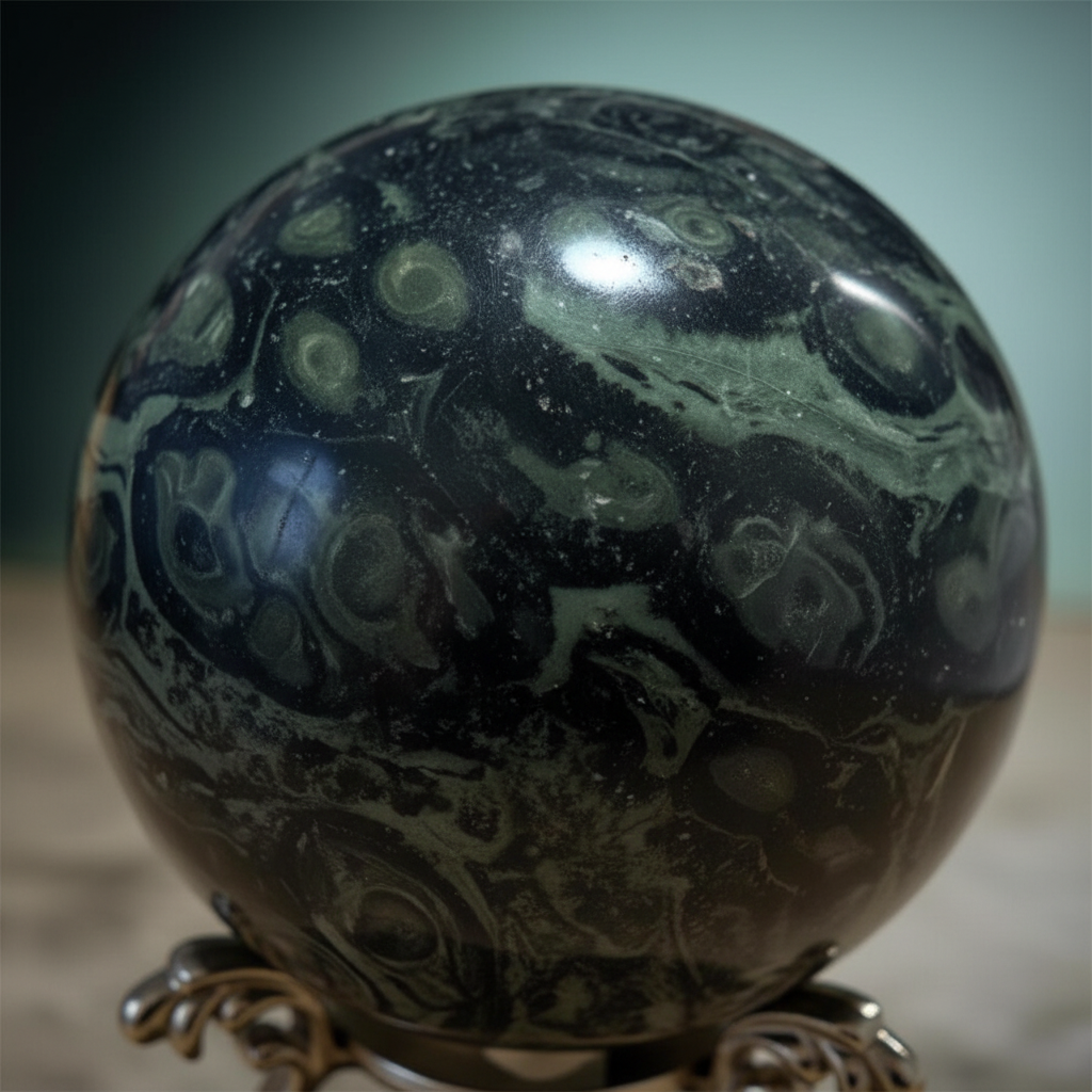 Sfera Kambaba close-up texture pattern orbicolare