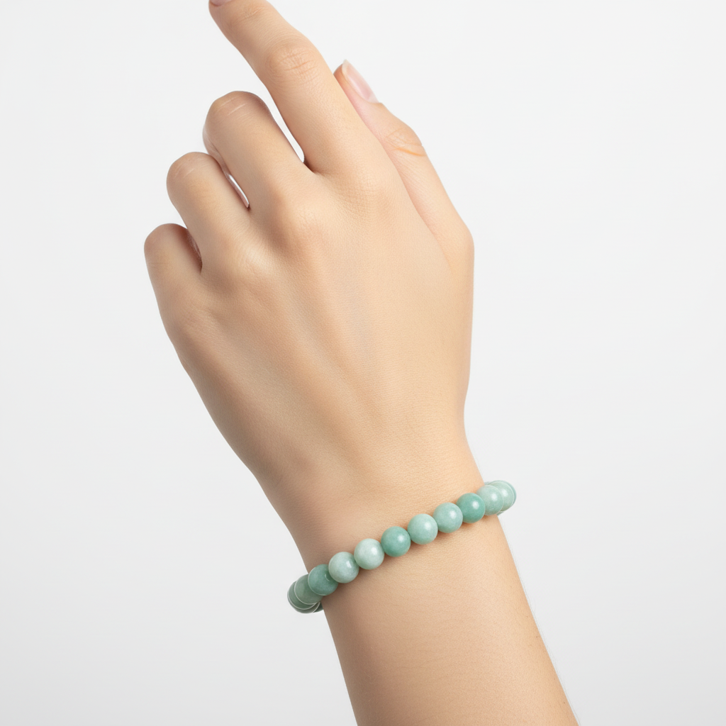 Bracciale Amazzonite - Indossato al polso