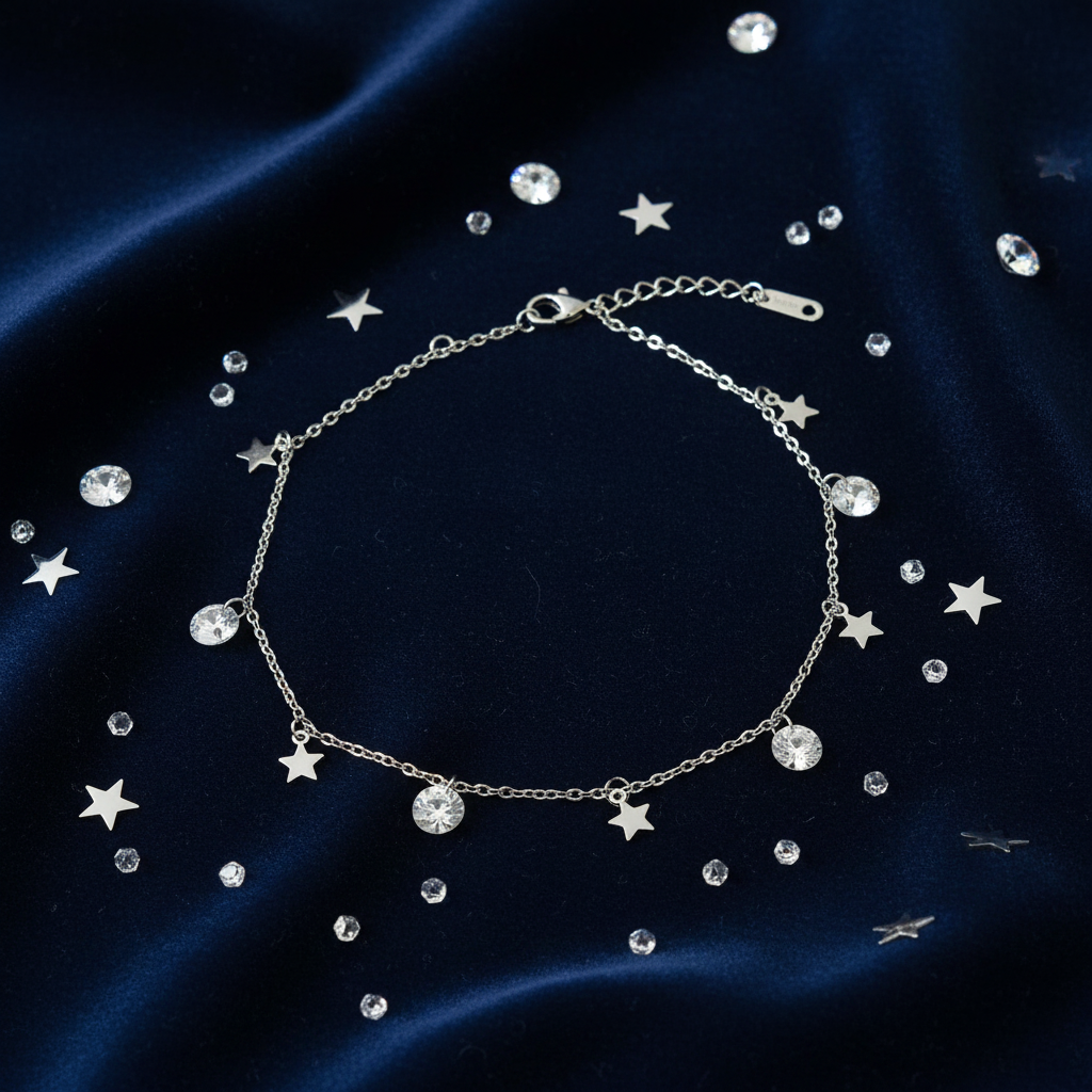 Bracciale Stelle Zirconi - Flat lay