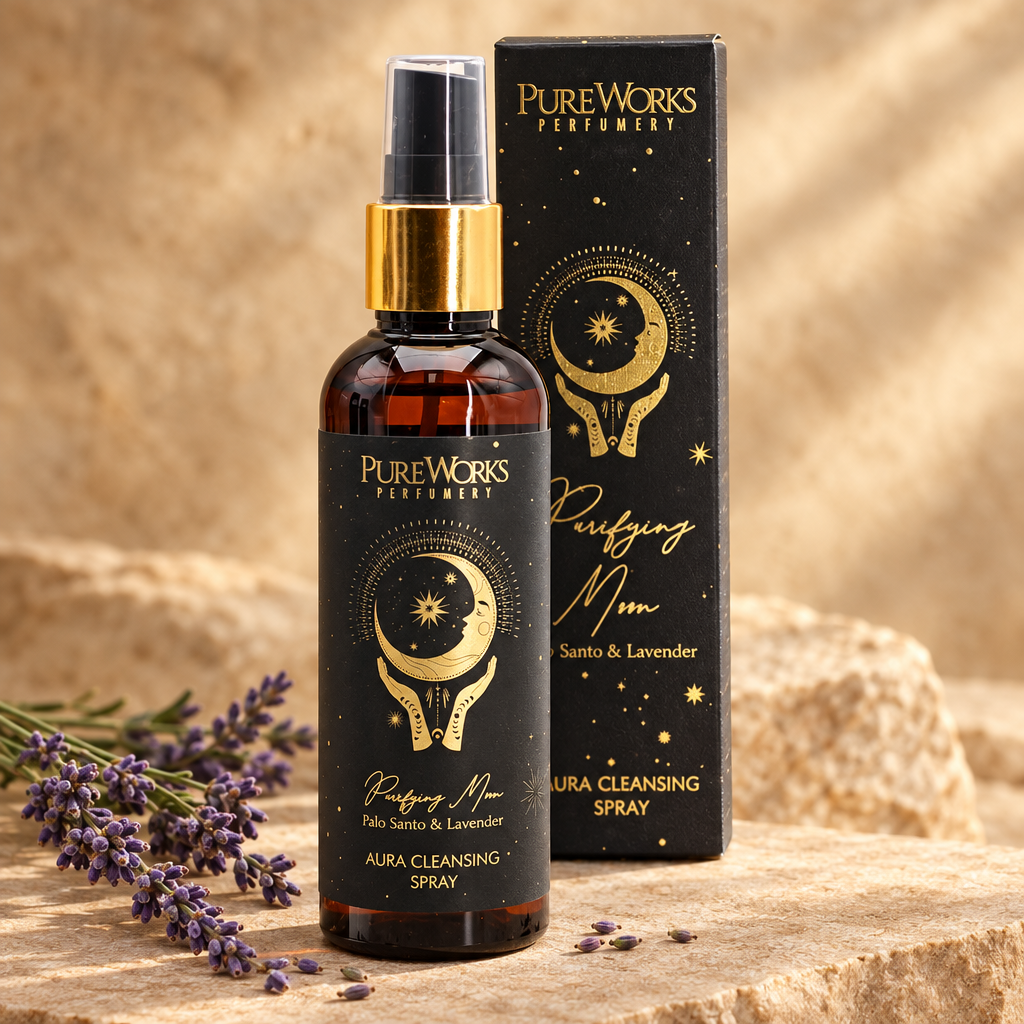 Spray Luna Purificatrice Palo Santo e Lavanda con fiori di Lavanda