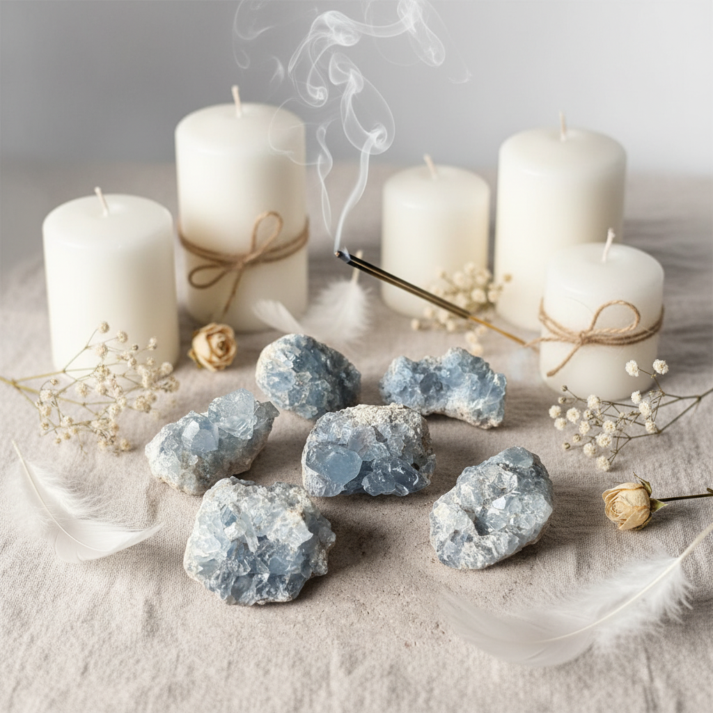 Celestina - rituale angelico candele bianche