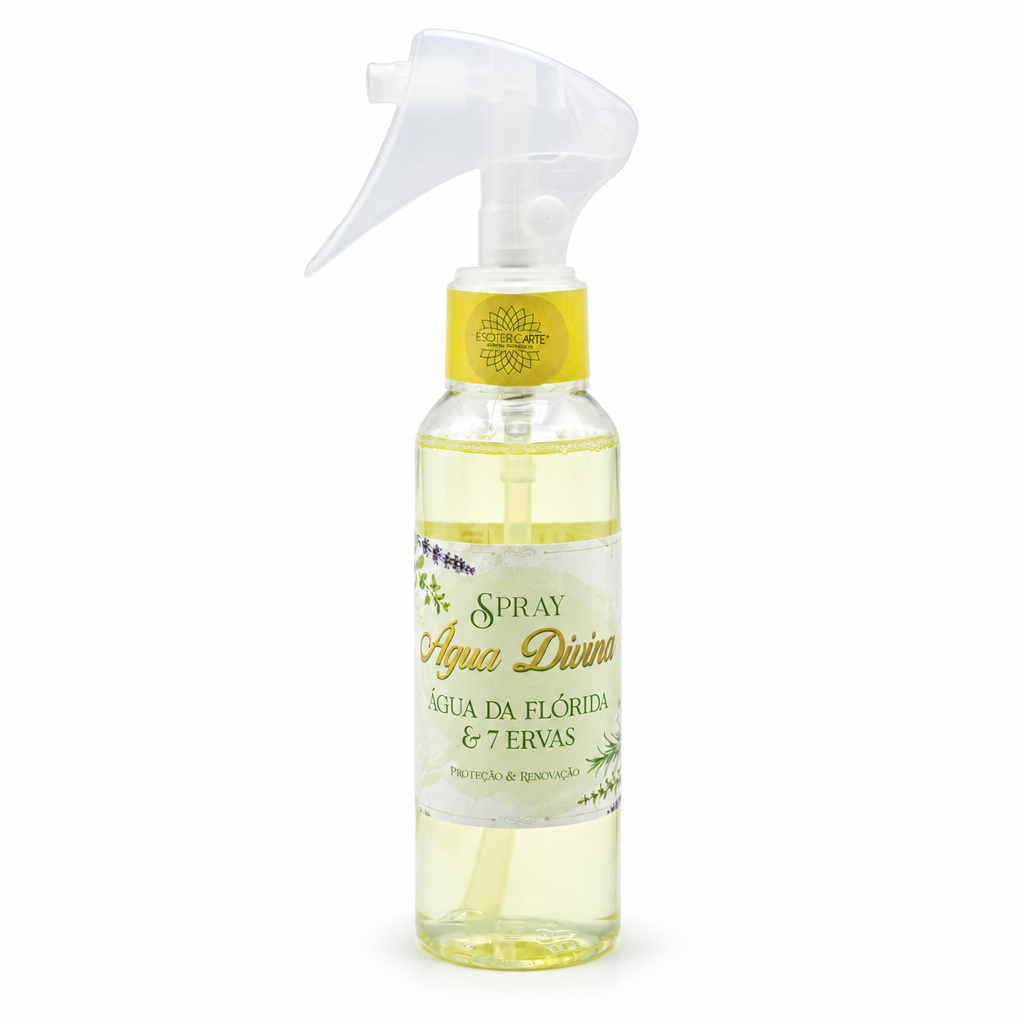 Spray Acqua Florida 7 Erbe su fondo bianco